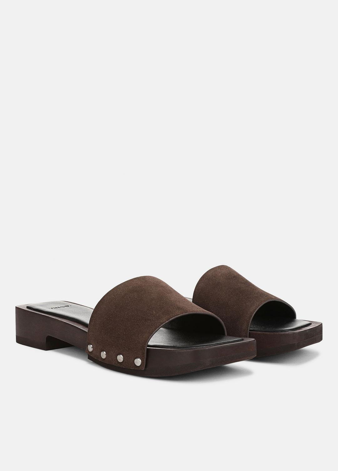 VINCE Top Pick - Barbara Leather Slide Sandal in Sandals