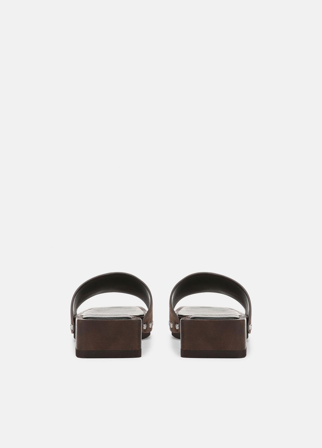 VINCE Top Pick - Barbara Leather Slide Sandal in Sandals