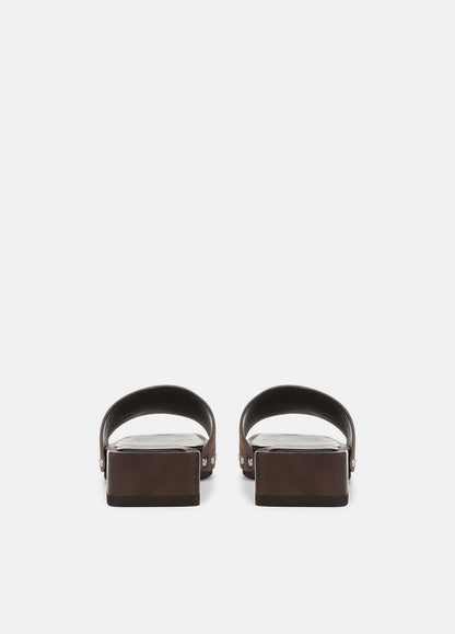 VINCE Top Pick - Barbara Leather Slide Sandal in Sandals