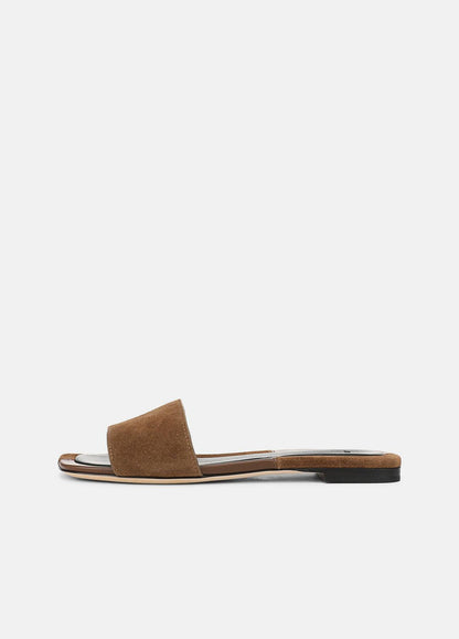 VINCE Hot Sale - Valeria Leather & Suede Slide Sandal in Sandals