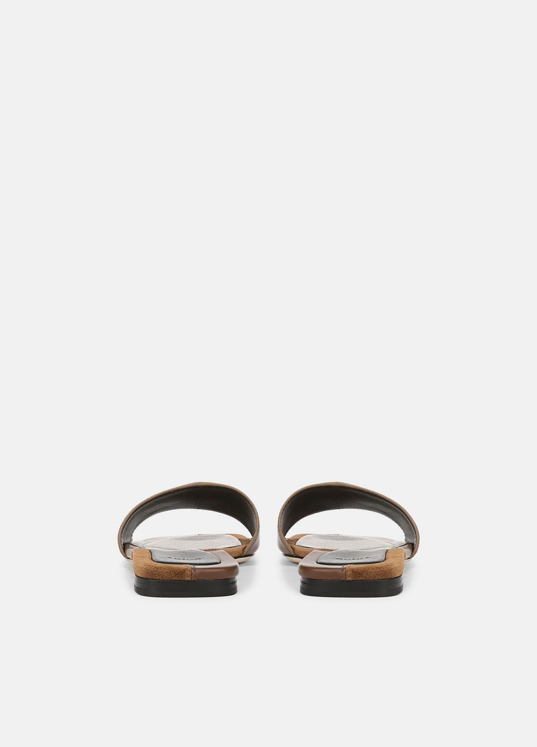 VINCE Hot Sale - Valeria Leather & Suede Slide Sandal in Sandals