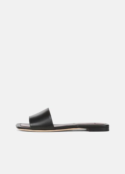 VINCE Recommended - Valeria Leather Slide Sandal in Sandals