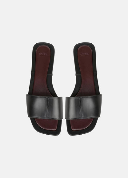 VINCE Recommended - Valeria Leather Slide Sandal in Sandals
