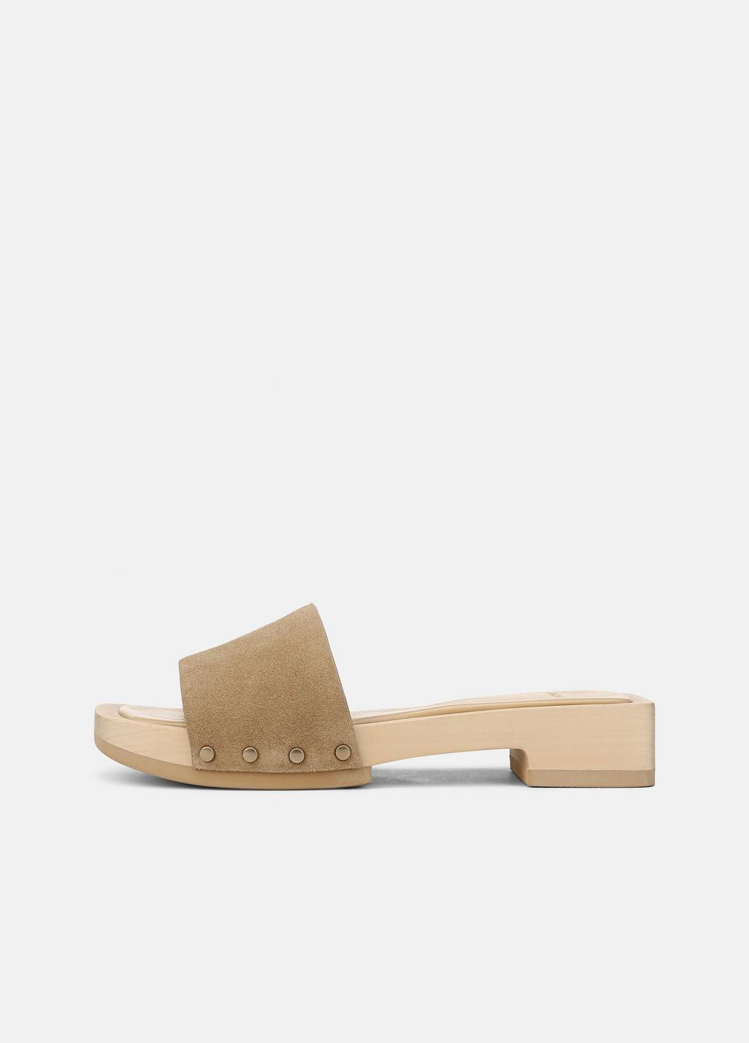 VINCE Everyday - Barbara Suede Slide Sandal in Sandals