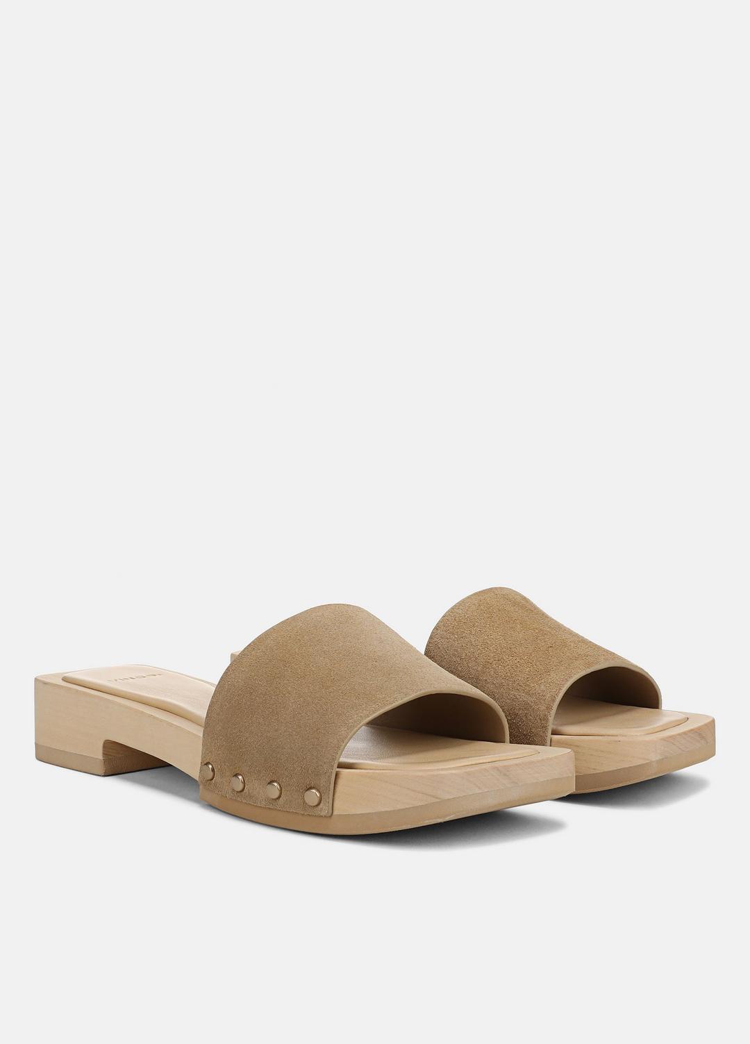 VINCE Everyday - Barbara Suede Slide Sandal in Sandals
