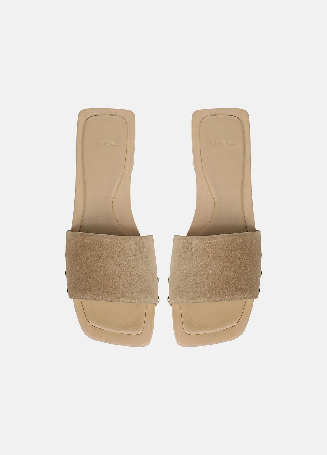 VINCE Everyday - Barbara Suede Slide Sandal in Sandals