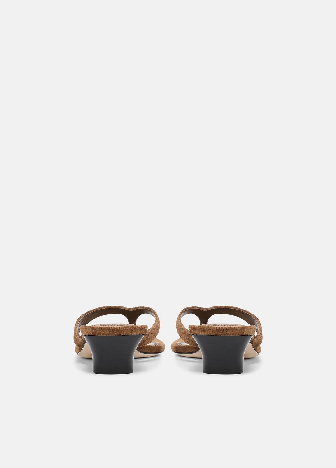 VINCE Best Price - San Juan Suede Heeled Thong Sandal in Sandals