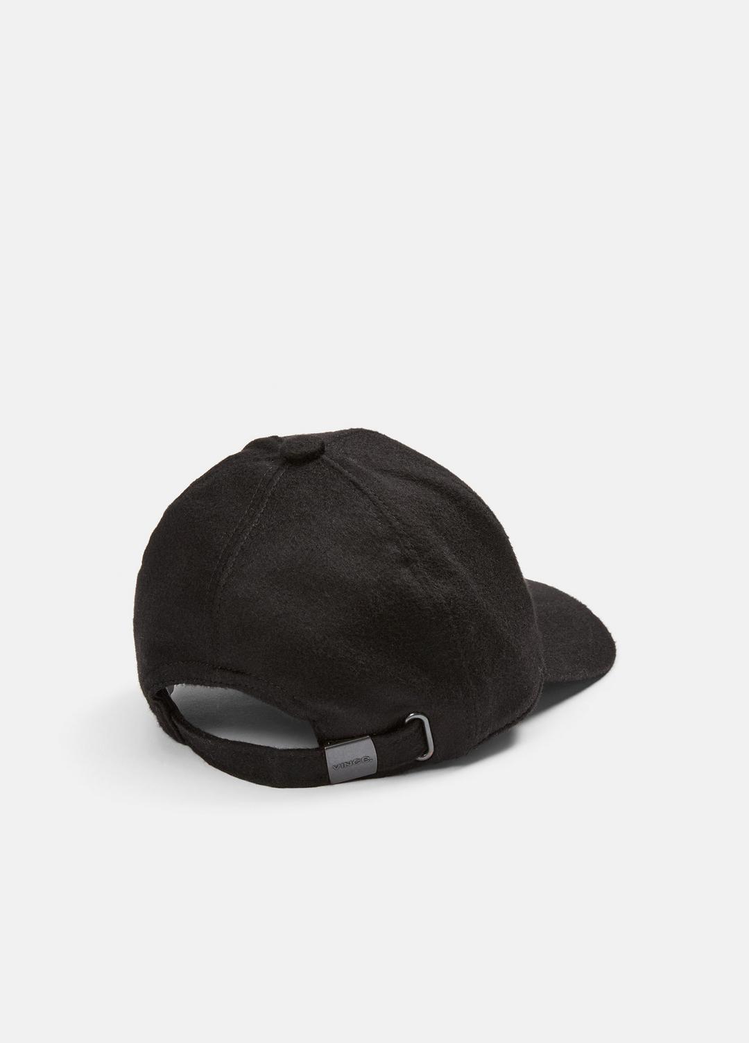 VINCE Popular - Leather-Trim Cashmere Baseball Cap in Scarves & Hats