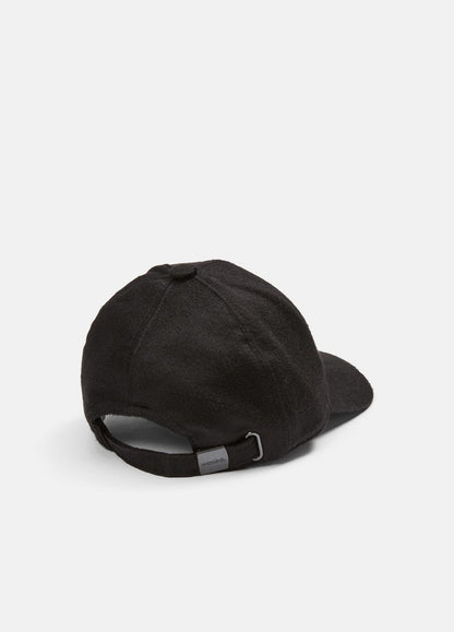 VINCE Popular - Leather-Trim Cashmere Baseball Cap in Scarves & Hats