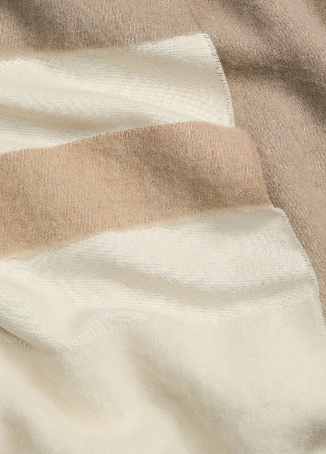 VINCE New - Brushed Alpaca-Blend Colorblock Scarf in Scarves & Hats