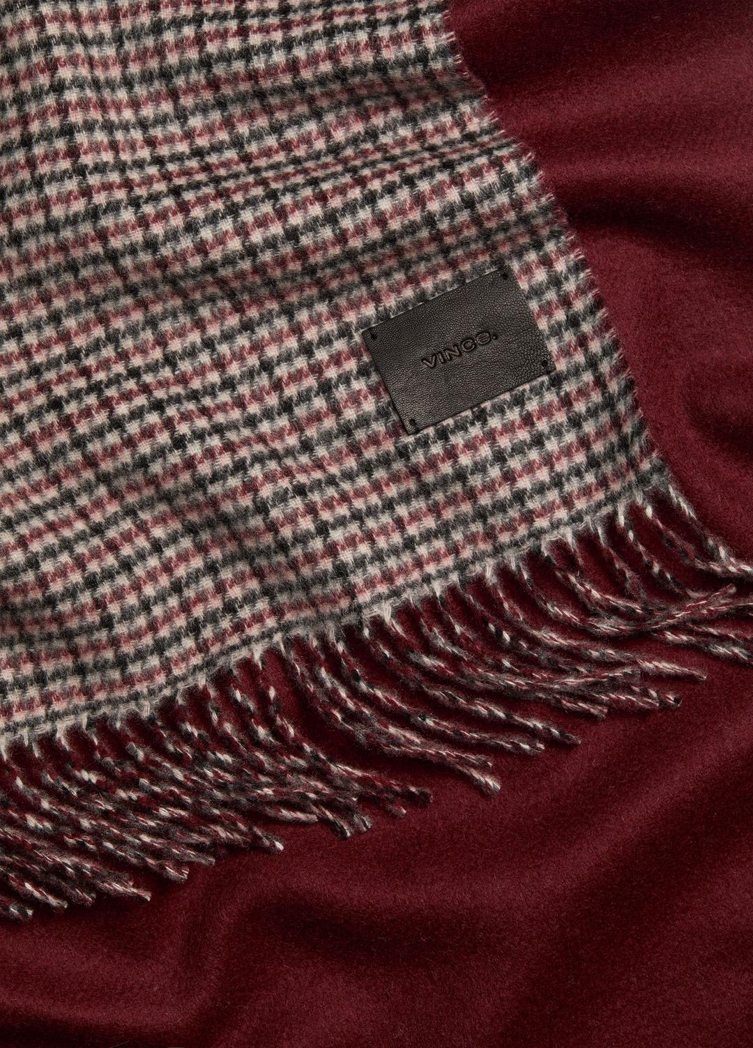 VINCE Essential - Micro-Houndstooth Cashmere Scarf in Scarves & Hats