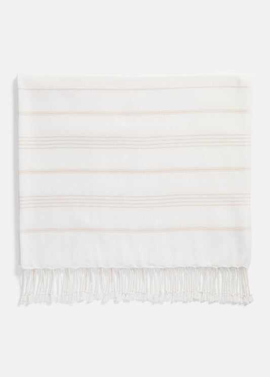 VINCE Best Price - Stripe Cotton-Cashmere Wrap in Scarves & Hats