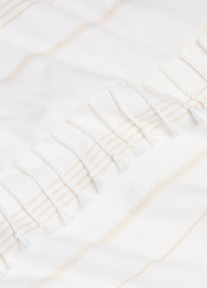 VINCE Best Price - Stripe Cotton-Cashmere Wrap in Scarves & Hats