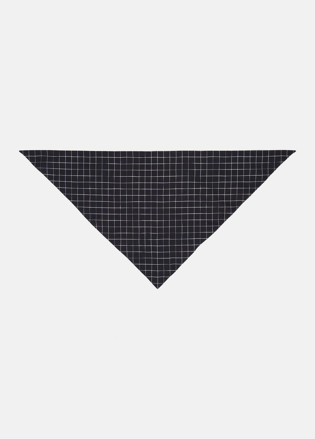 VINCE Hot Sale - Trellis Plaid Cotton-Blend Headkerchief in Scarves & Hats