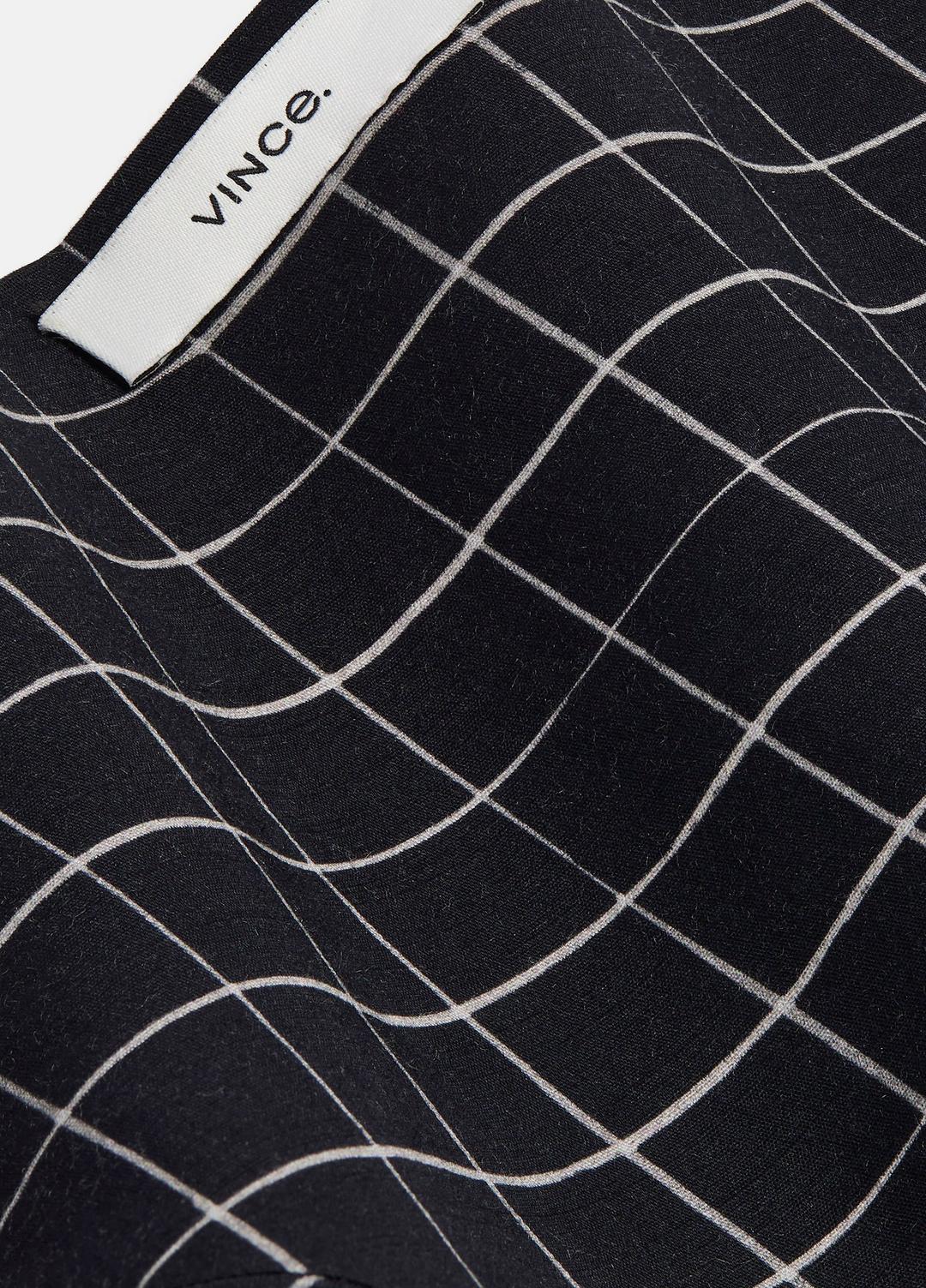 VINCE Hot Sale - Trellis Plaid Cotton-Blend Headkerchief in Scarves & Hats