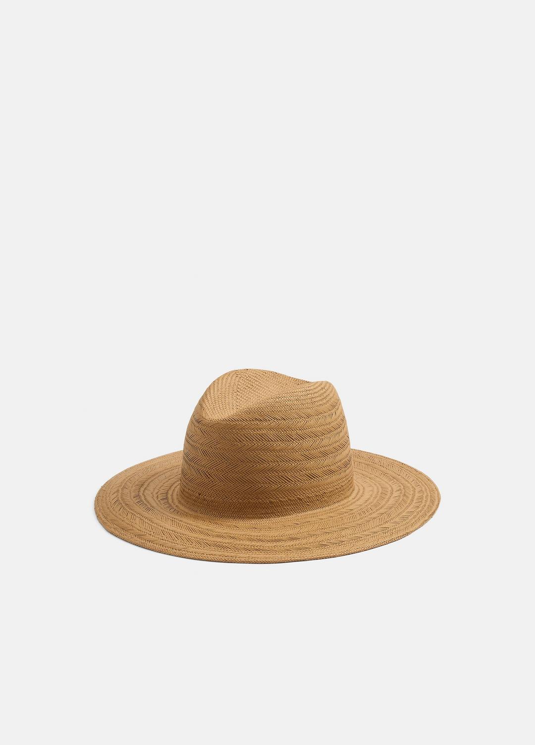 VINCE Hot Sale - Herringbone-Weave Straw Panama Hat in Scarves & Hats