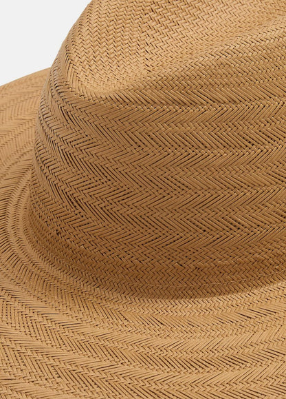 VINCE Hot Sale - Herringbone-Weave Straw Panama Hat in Scarves & Hats