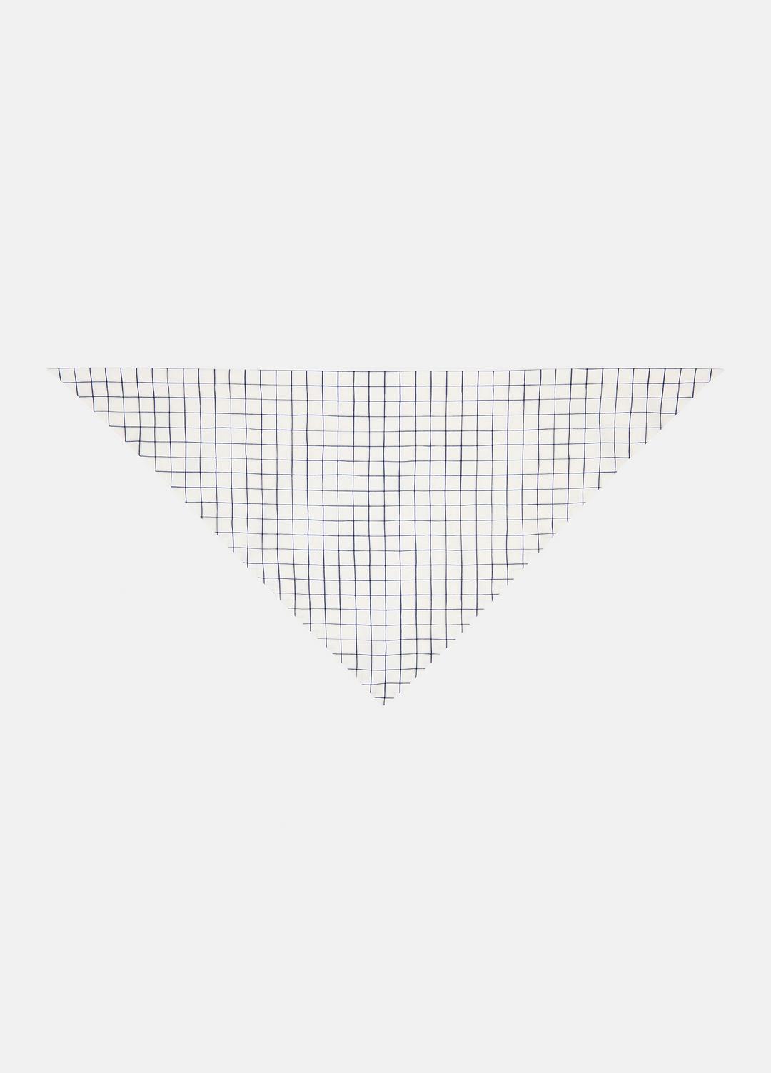 VINCE Best Price - Trellis Plaid Cotton-Blend Headkerchief in Scarves & Hats