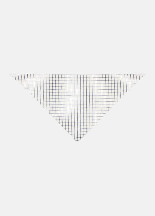 VINCE Best Price - Trellis Plaid Cotton-Blend Headkerchief in Scarves & Hats