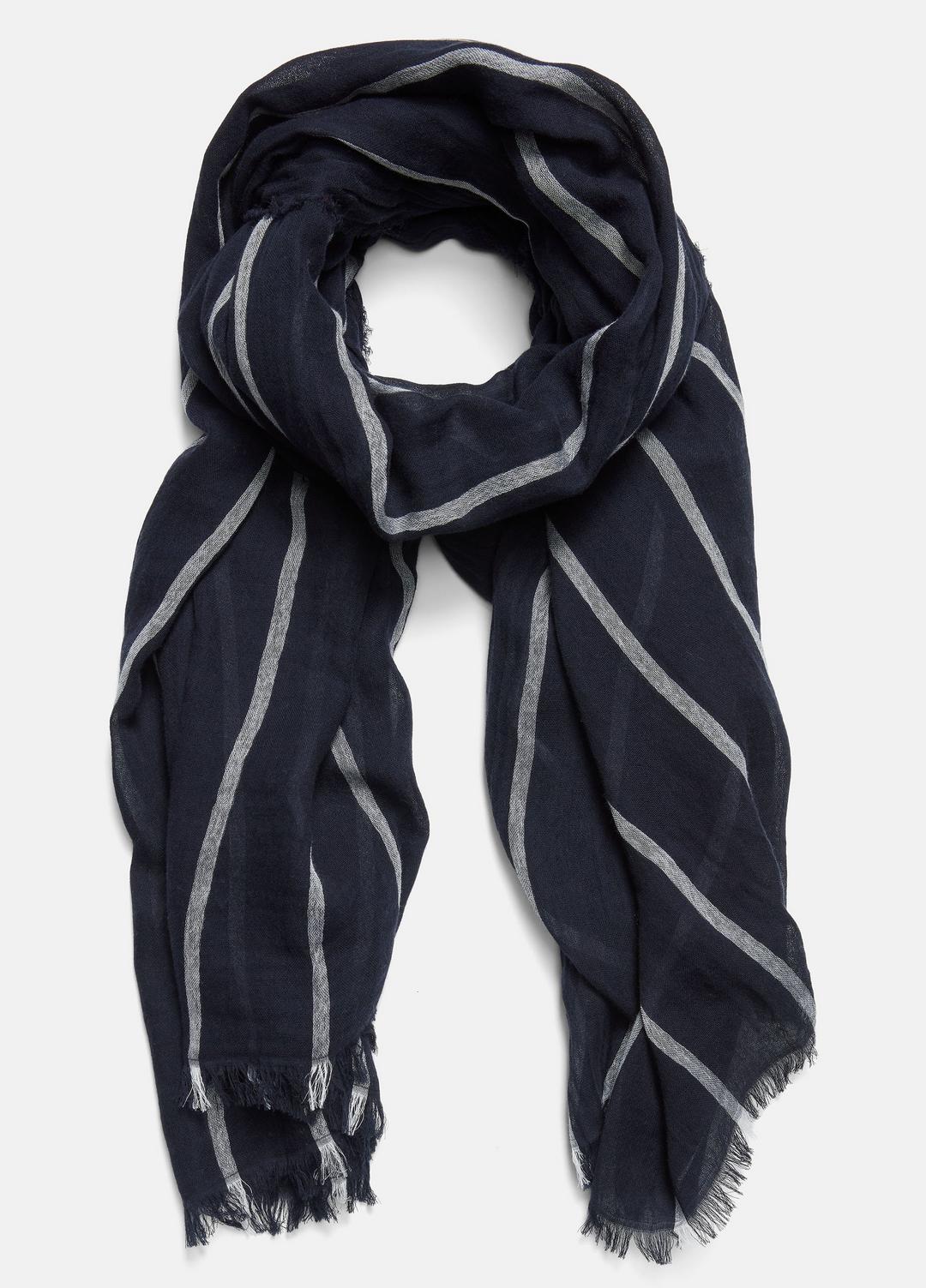 VINCE Deals - Cotton Gauze Awning Stripe Scarf in Scarves & Hats