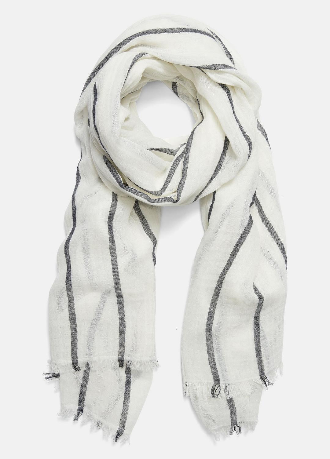 VINCE Smart Buy - Cotton Gauze Awning Stripe Scarf in Scarves & Hats