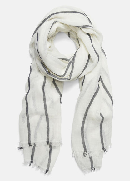 VINCE Smart Buy - Cotton Gauze Awning Stripe Scarf in Scarves & Hats