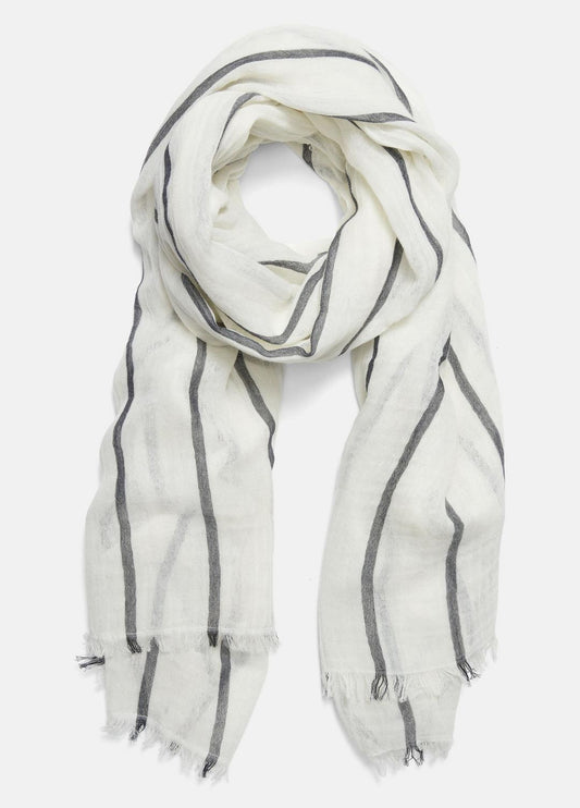 VINCE Smart Buy - Cotton Gauze Awning Stripe Scarf in Scarves & Hats