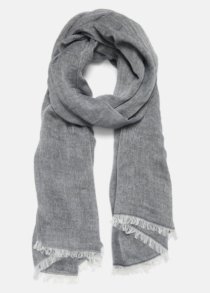 VINCE Trending - Cotton Gauze Bi-Color Scarf in Scarves & Hats