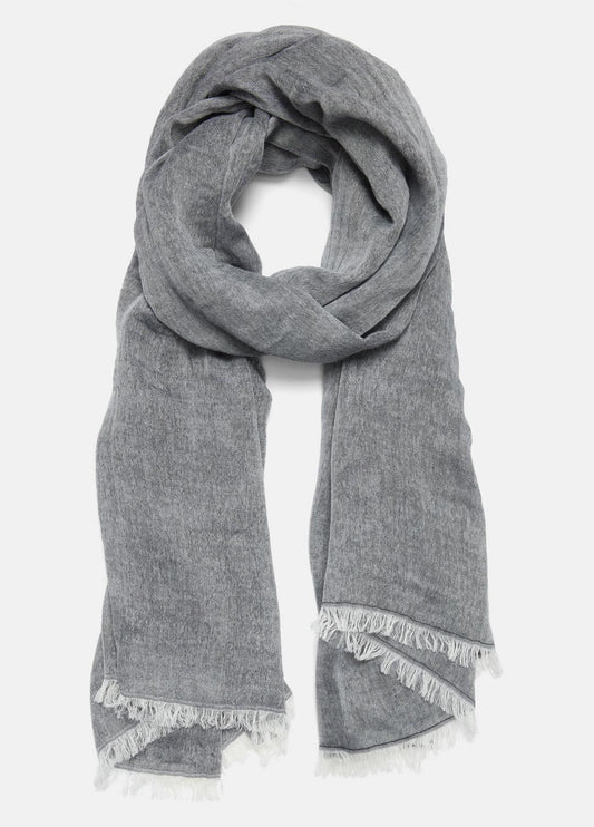 VINCE Trending - Cotton Gauze Bi-Color Scarf in Scarves & Hats
