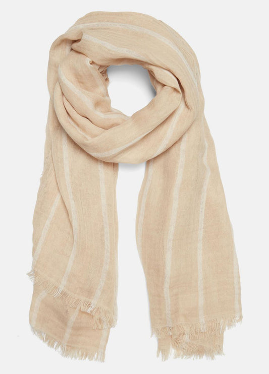 VINCE New - Cotton Gauze Awning Stripe Scarf in Scarves & Hats