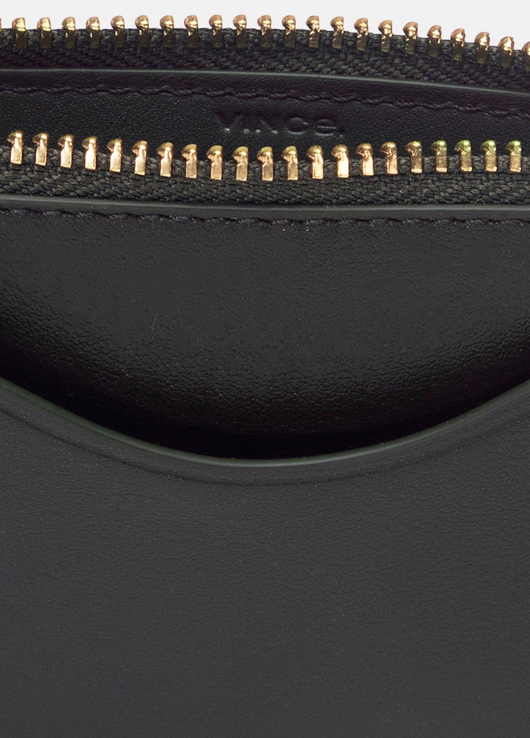 VINCE Popular - Leather Zip-Top Card Case in Handbags