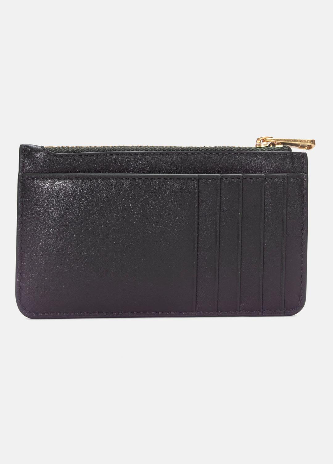 VINCE Popular - Leather Zip-Top Card Case in Handbags