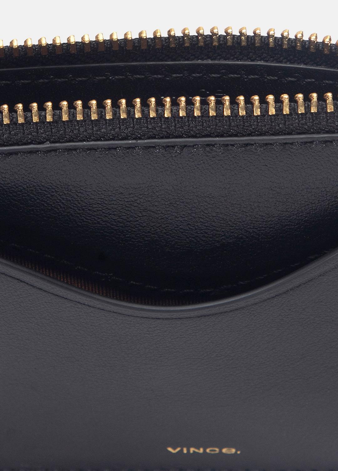VINCE New - Leather Zip-Top Card Case in Handbags