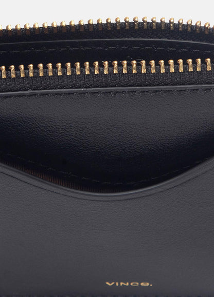 VINCE New - Leather Zip-Top Card Case in Handbags