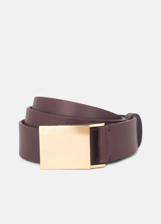 VINCE Customer Favorite - Women's 30mm Plaque Leather Belt in Belts