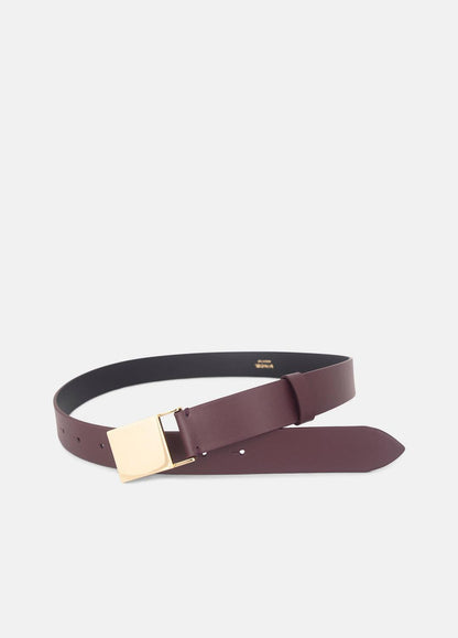VINCE Customer Favorite - Women's 30mm Plaque Leather Belt in Belts