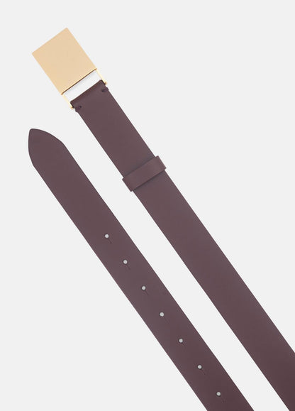VINCE Customer Favorite - Women's 30mm Plaque Leather Belt in Belts