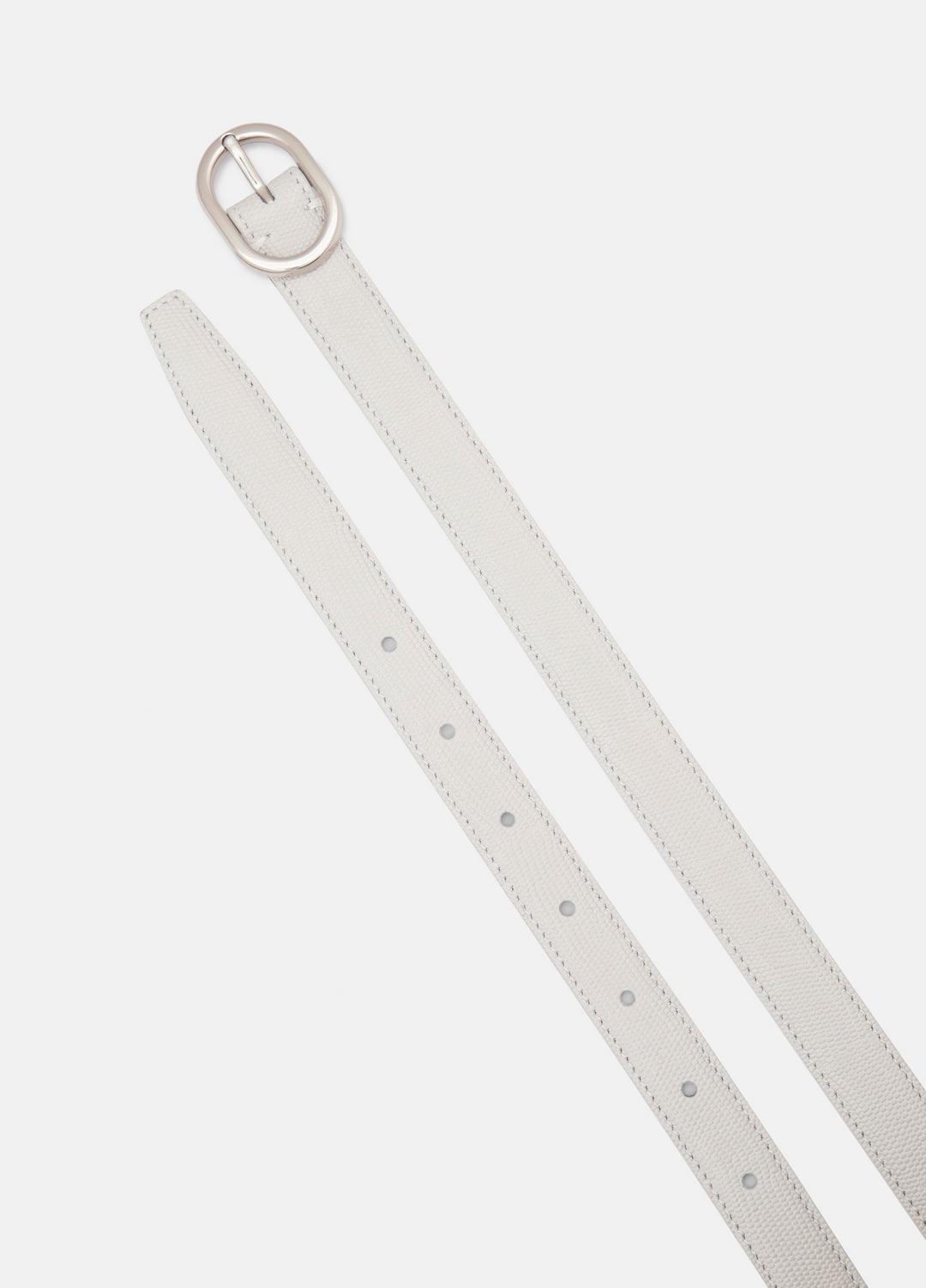 VINCE Latest - Women’s 20mm Stitched Lizard-Embossed Leather Belt in Belts