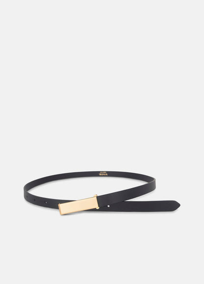 VINCE Trending - Women's 15mm Elongated Plaque Leather Belt in Belts