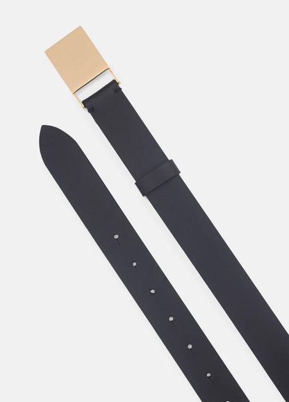 VINCE Classic - Women's 30mm Plaque Leather Belt in Belts