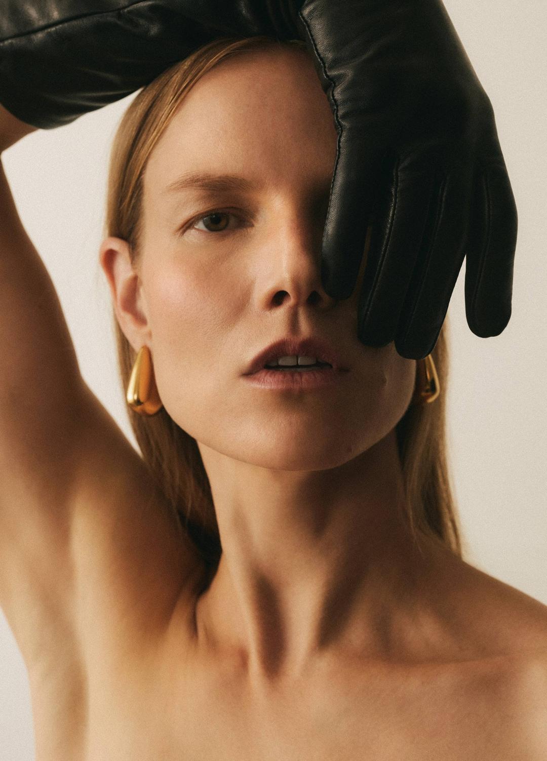 VINCE Sale - Cashmere-Lined Medium Leather Glove in Gloves