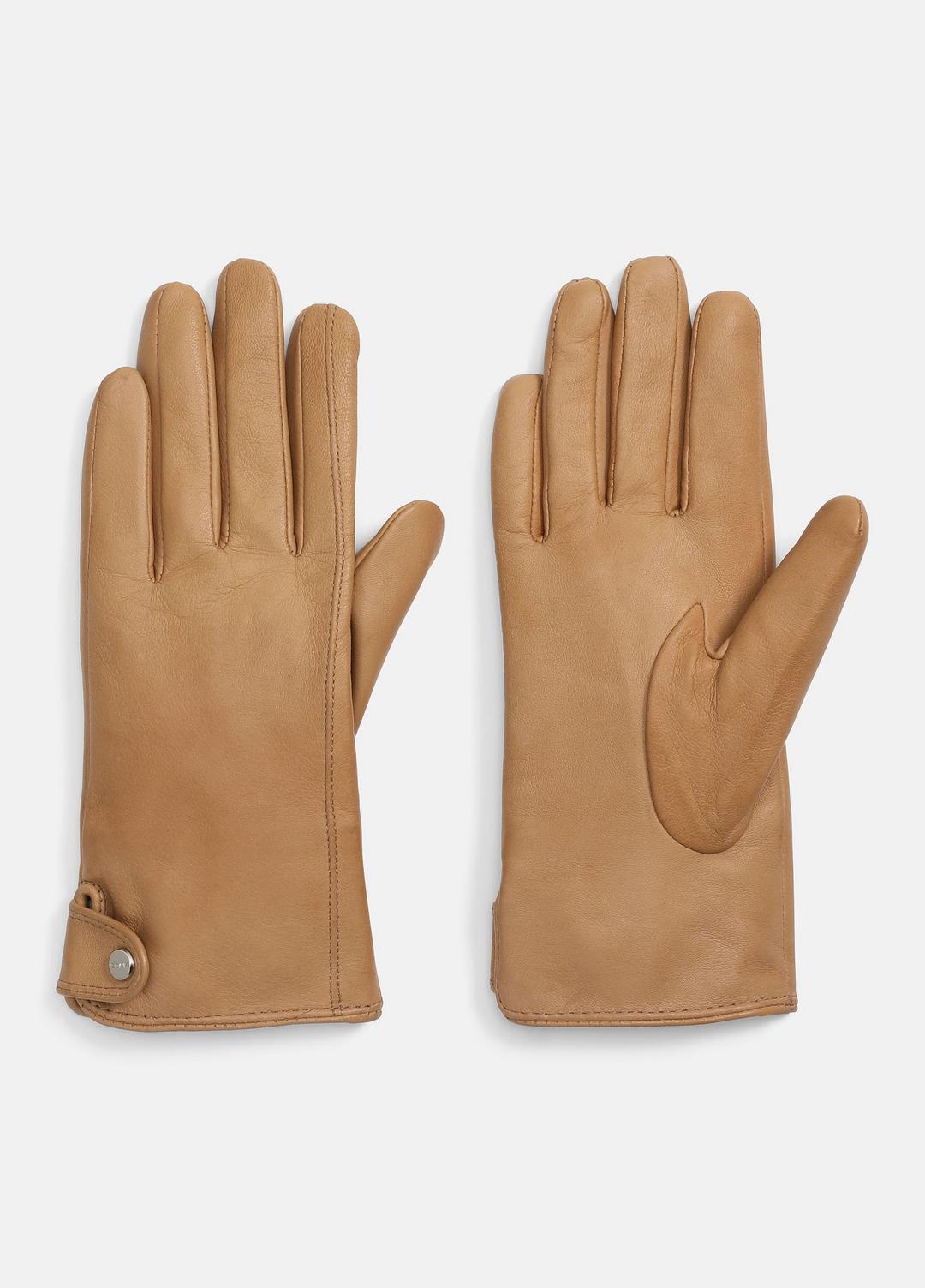 VINCE Special Offer - Cashmere-Lined Leather Snap Glove in Gloves