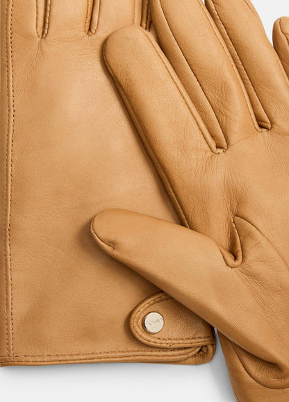 VINCE Special Offer - Cashmere-Lined Leather Snap Glove in Gloves