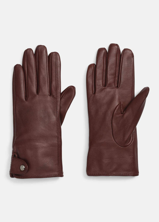 VINCE Recommended - Cashmere-Lined Leather Snap Glove in Gloves