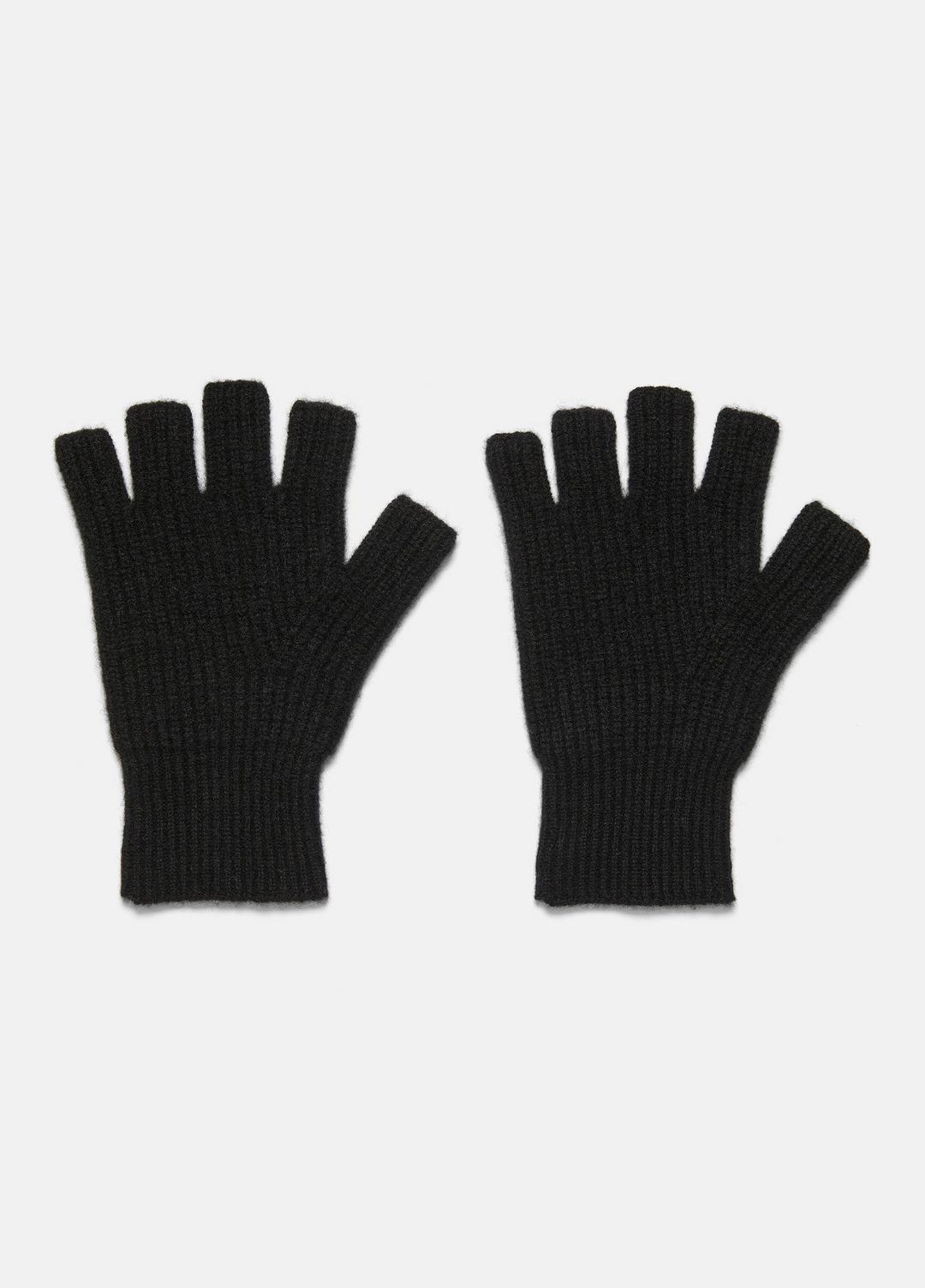 VINCE Recommended - Plush Cashmere Rib-Knit Fingerless Glove in Gloves