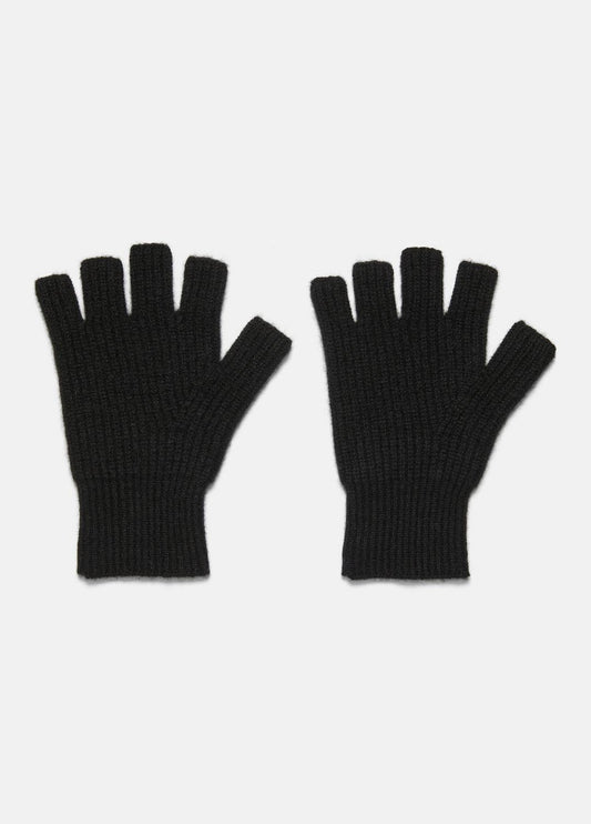 VINCE Recommended - Plush Cashmere Rib-Knit Fingerless Glove in Gloves