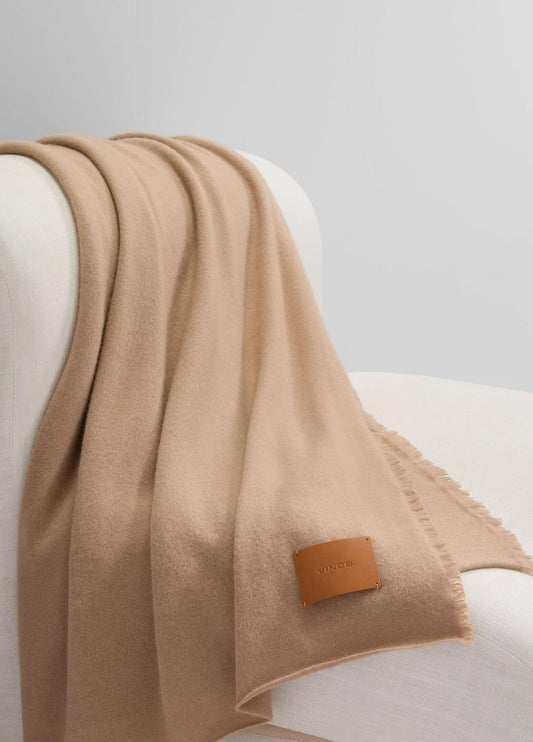 VINCE Top Pick - Cashmere Reverse Jersey Throw in Pillows & Blankets