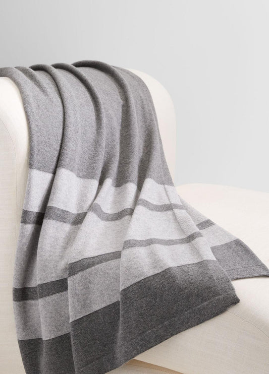 VINCE Recommended - Cashmere Jersey Stripe Throw in Pillows & Blankets