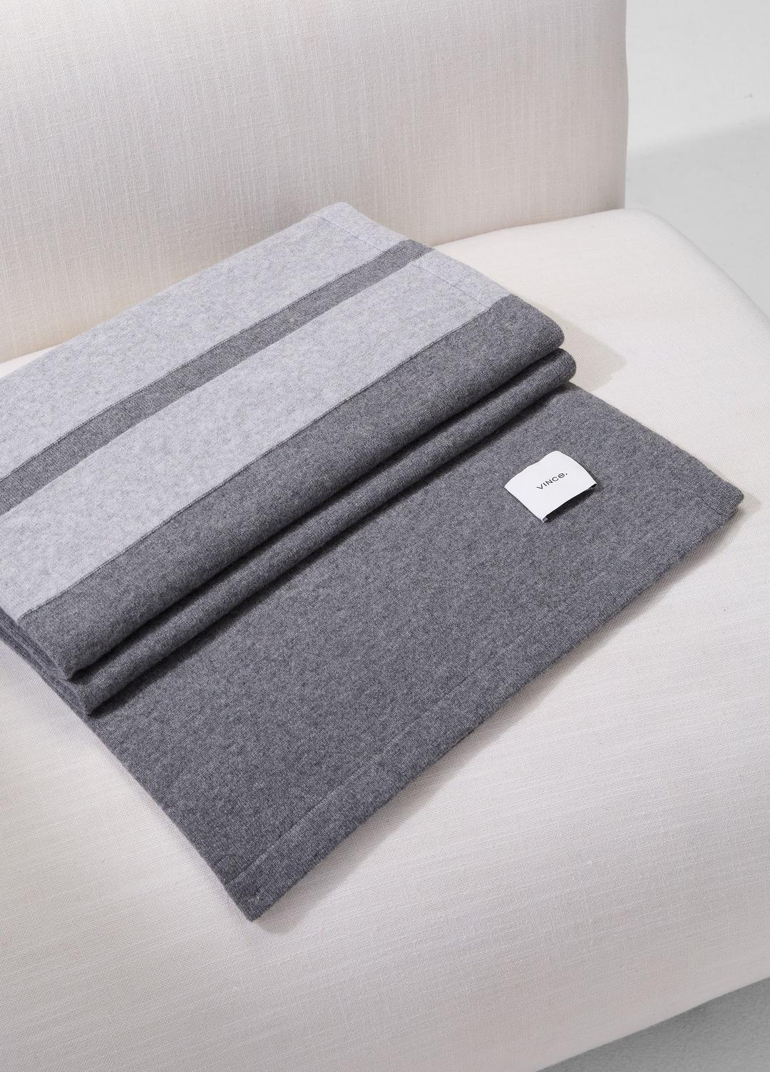 VINCE Recommended - Cashmere Jersey Stripe Throw in Pillows & Blankets