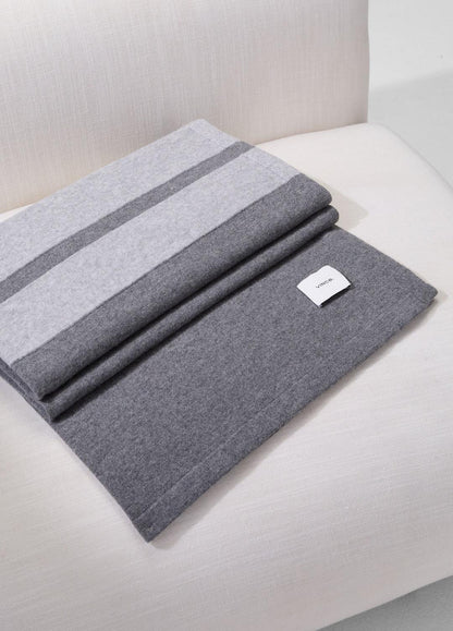 VINCE Recommended - Cashmere Jersey Stripe Throw in Pillows & Blankets